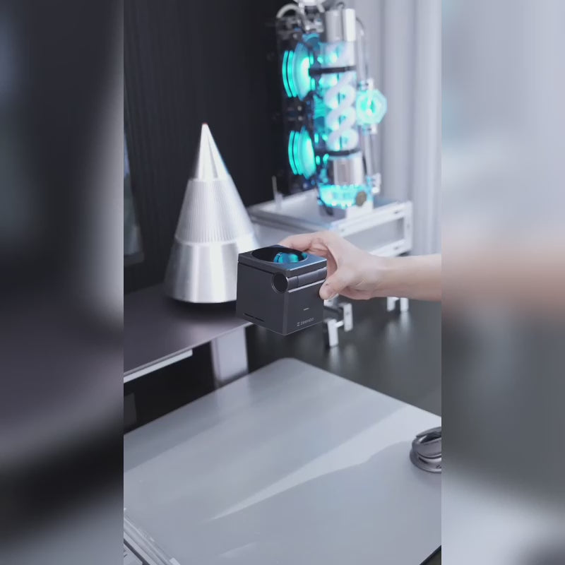 G-OUSSVE 3 in1 Wireless Charger MagCube, 15w Fast Charging for iPhone 15 Pro 14 13 12 Max/Mini/Plus,for Apple Watch9 8 7 6 5 4 3 2 SE, for AirPods Pro 3 2, Compact & Portable Wireless Charging Station, Fits with Qi2 Wireless Charging Smartphone & Earbu