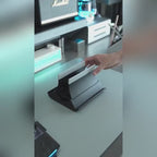 Laptop Vertical Stand, Desktop Computer Gravity Storage Rack, Vertical Holder, Cooling Support Stand, Universal Stand for Phones, iPads, Tablets, and Gaming Laptops