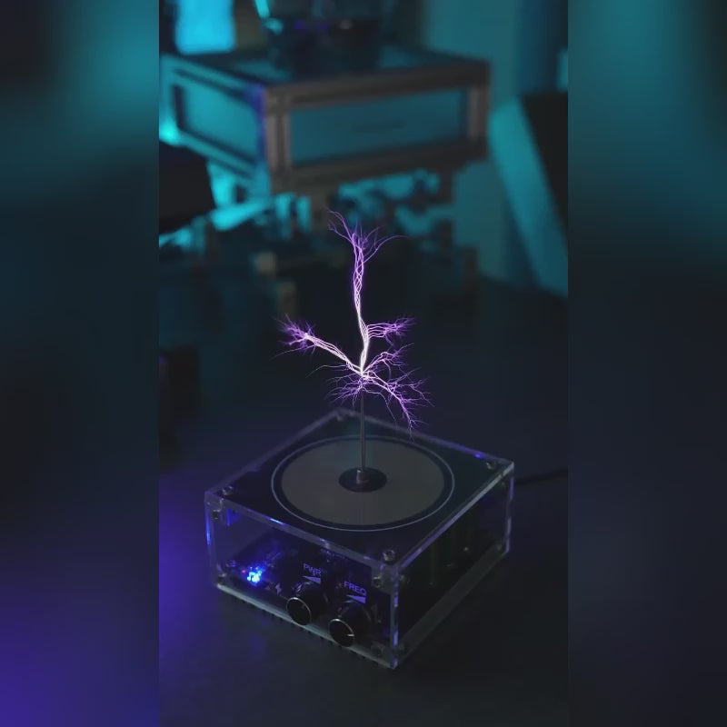 Tesla Lightning Speaker: Finished Arc Music Box Toy, High-Power Mini Bluetooth Speaker, Perfect Small Gift for Kids