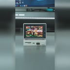 Mini computer secondary screen desktop expansion dock chassis, AIDA64 monitoring small screen displaying the host temperature