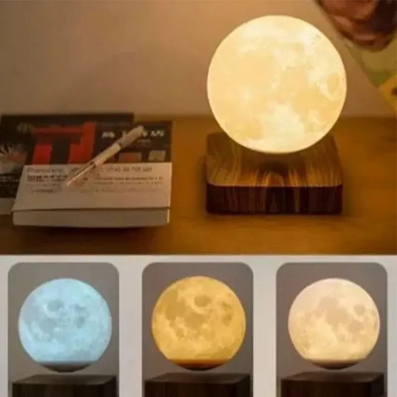 Magnetic Levitation Moon Lamp Bedroom Bedside Decoration, Atmosphere Small Night Lamp Creative Decoration