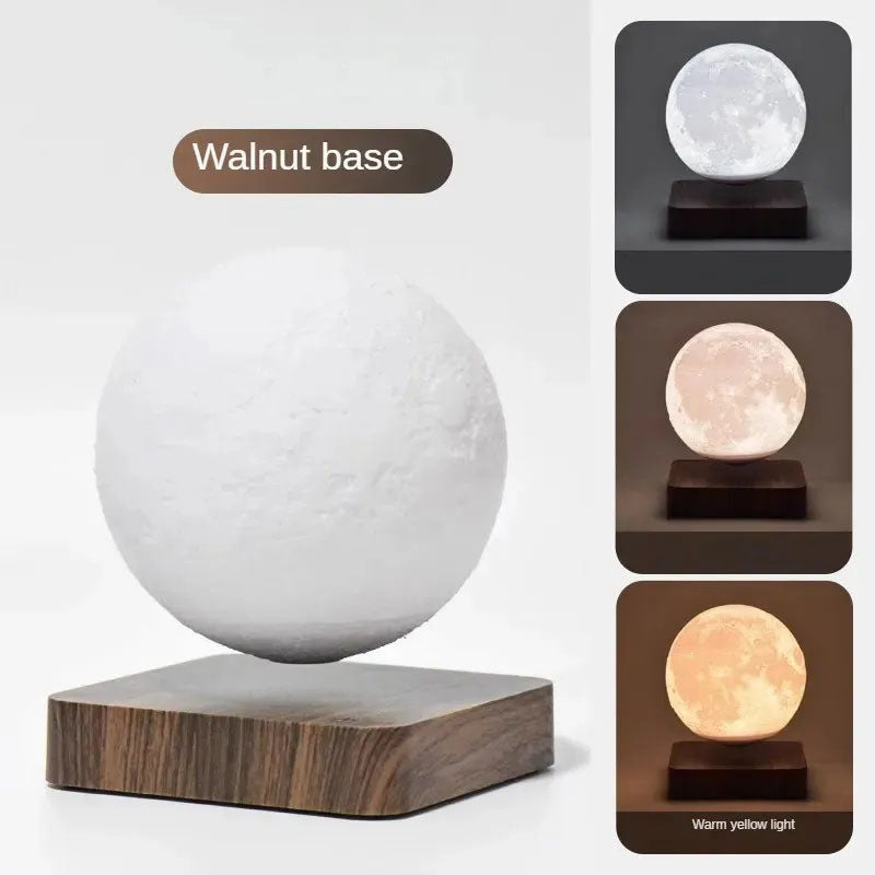 Magnetic Levitation Moon Lamp Bedroom Bedside Decoration, Atmosphere Small Night Lamp Creative Decoration