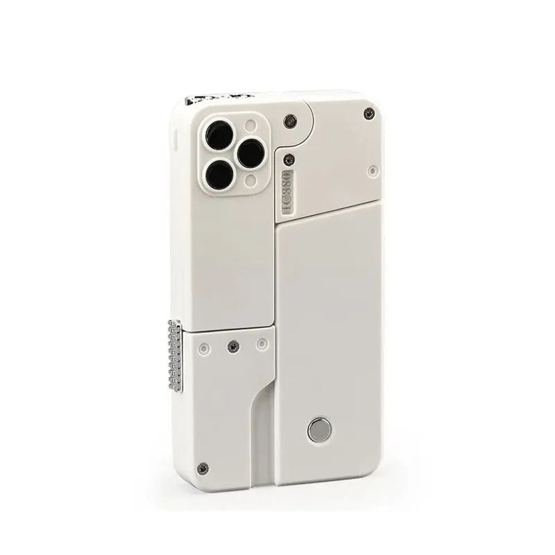 G-OUSSVE Folding soft bullet gun for iPhone that can fire spray shells and simulate a pistol toy for children and boys