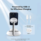 G-OUSSVE 3 in 1 Wireless Charging Station, Wireless Charger Stand with Night Light, Fast Charging for iPhone 15 Pro 14 13 12 Max/Mini/Plus, for Apple Watch & AirPods &Earbuds,Portable Wireless Charger for Apple Series,Cellphone & Smartphpne Charger