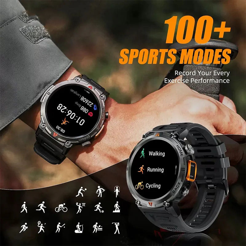 G-OUSSVE Smart Military Watch 3ATM Waterproof 2024 Design