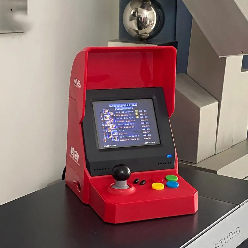 MVS Mini joystick gaming console, nostalgic retro mini King of Fighters fighting arcade, a perfect gift for collectors