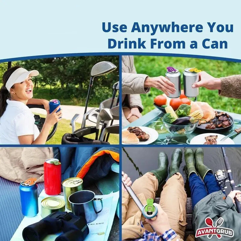 Colorful Can Opener Set Grub Beverage Barricade - Drink Protector, Shields Soda/Beer from Bugs & Dust, Ideal for Parties, BBQ, Beach Kitchen Utensils