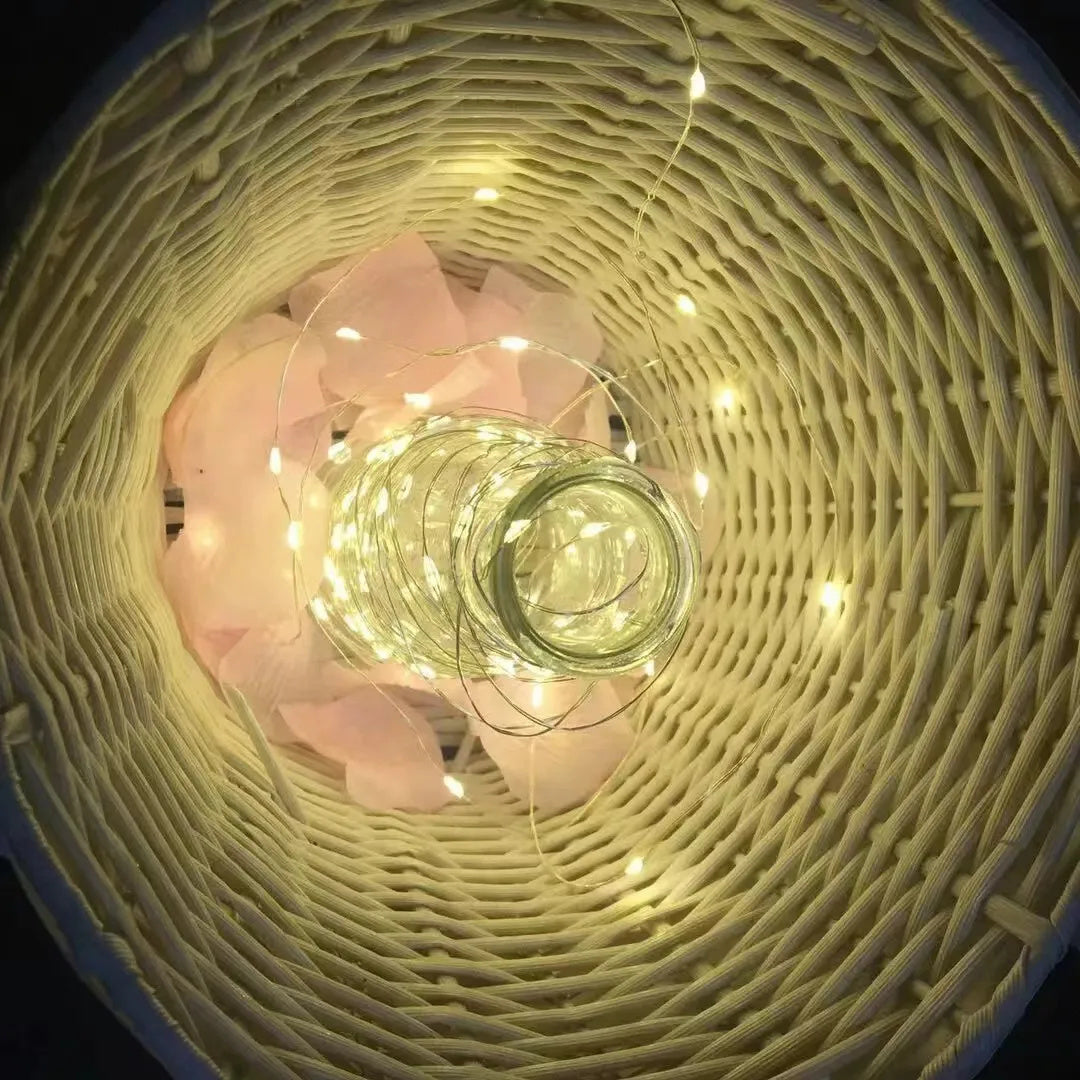 LED Fairy Lights Battery Operated Christmas String Lights with Remote, Waterproof 8 Modes Firefly Twinkle Lights for Christmas Tree, Wreath Decor