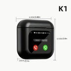 G-OUSSVE Wireless Earbuds With LCD Touchscreen Display, Intelligent Noise-canceling Sleep-aiding Headphones, 40 Hours Of Long Battery Life, Control Music Player, Video Playback, Likes Audio Earphones Electronic Headset Chargeable