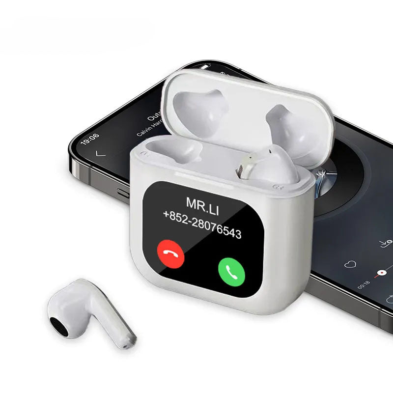 G-OUSSVE Wireless Earbuds With LCD Touchscreen Display, Intelligent Noise-canceling Sleep-aiding Headphones, 40 Hours Of Long Battery Life, Control Music Player, Video Playback, Likes Audio Earphones Electronic Headset Chargeable