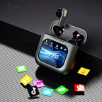 G-OUSSVE Wireless Earbuds With LCD Touchscreen Display, Intelligent Noise-canceling Sleep-aiding Headphones, 40 Hours Of Long Battery Life, Control Music Player, Video Playback, Likes Audio Earphones Electronic Headset Chargeable