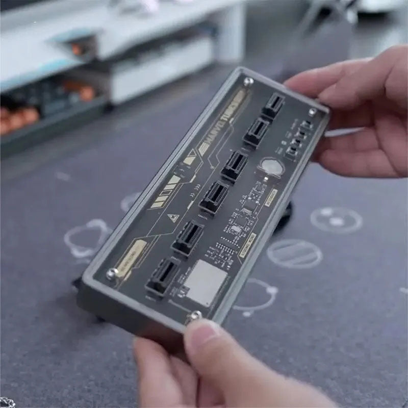 G-OUSSVE ISP color screen desktop clock, Huiguang tube desktop alarm clock, desktop creative decoration