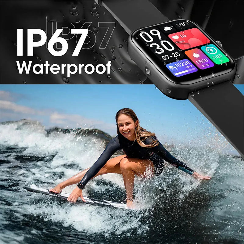 G-OUSSVE Smart Watch Sports Watch for Men Women, 2" HD Touch Screen Display, 100+ Sports Modes, Activity & Fitness Trackers Sleep Monitor Bluetooth SmartWatch