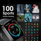 G-OUSSVE Smart Watch Sports Watch for Men Women, 2" HD Touch Screen Display, 100+ Sports Modes, Activity & Fitness Trackers Sleep Monitor Bluetooth SmartWatch