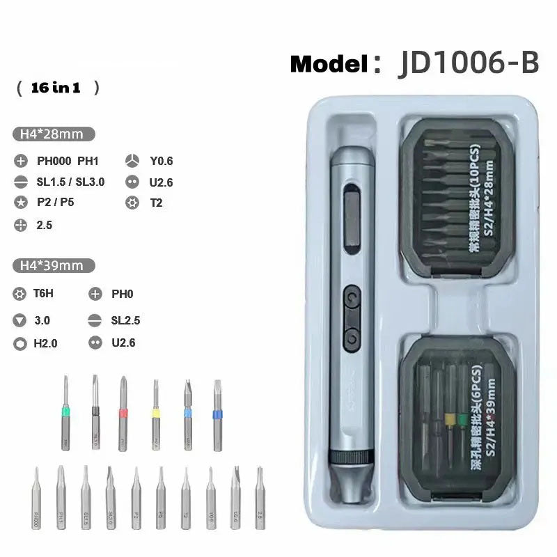 G-OUSSVE Mini Electric Screwdriver, Electric Screwdriver, Automatic Precision Screwdriver, Household Charging Driver, Mobile Phone Maintenance Tool Set